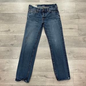 Abercrombie & Fitch mens button fly slim straight jeans men’s size 30x32